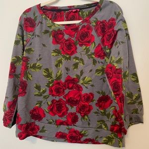 Betsey Johnson Floral Sweater